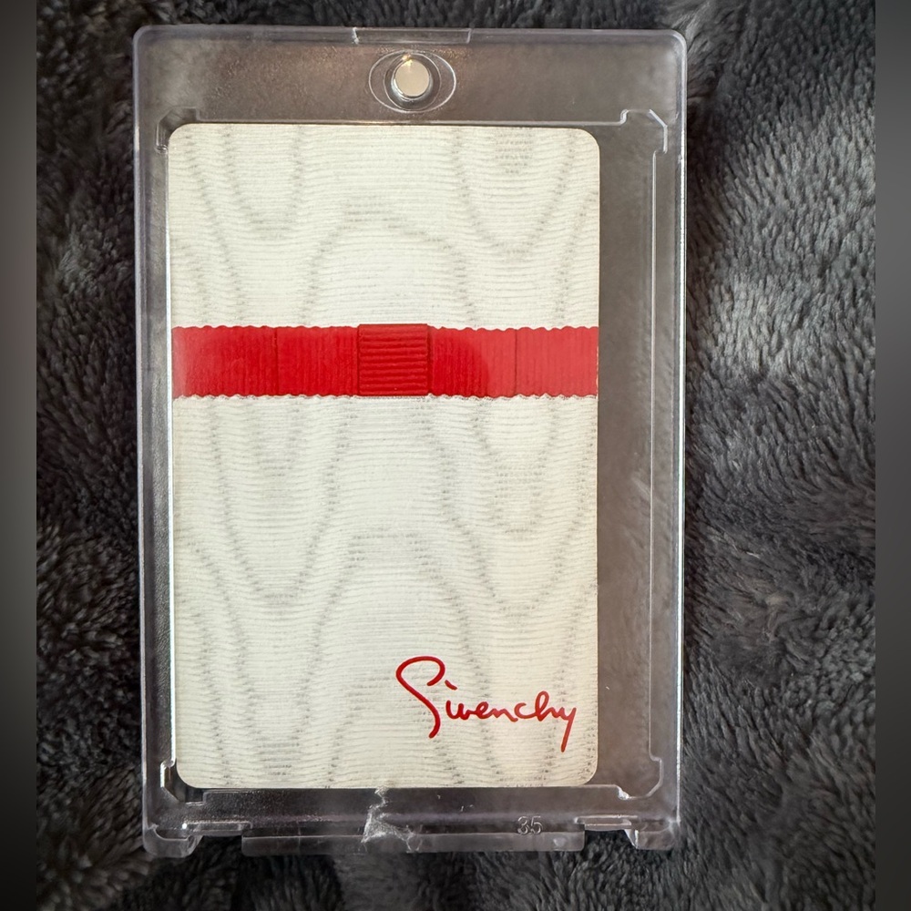 Collectors Givenchy Playing Card 6 of Spades-Encased